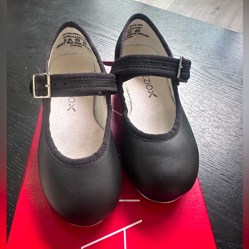Toddler Tap Shoes - Capezio Mary Jane Black Size 8